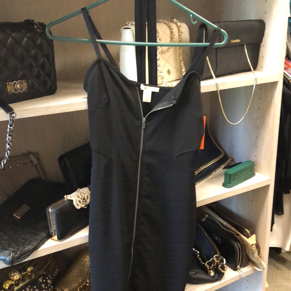 Black zipper dress